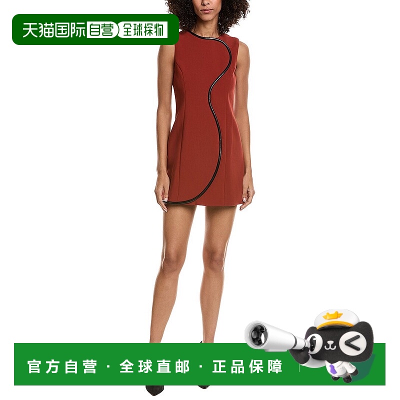 自营Amanda Uprichard Andie Sheath Dress - orange 美国奥莱直