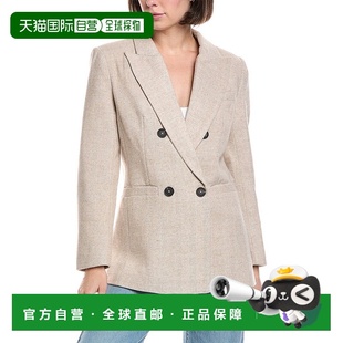 Wool Mode Blend Blazer 美国奥莱直发 自营Pascale beige