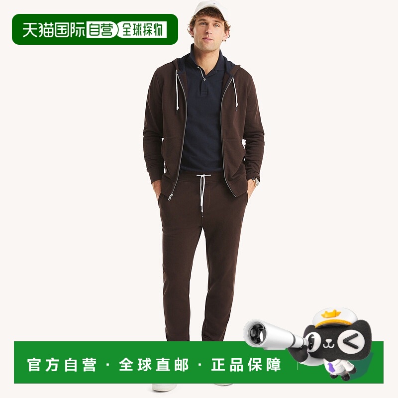 自营Nautica羊毛慢跑鞋-黑咖啡 美国奥莱直发运动裤卫裤男装