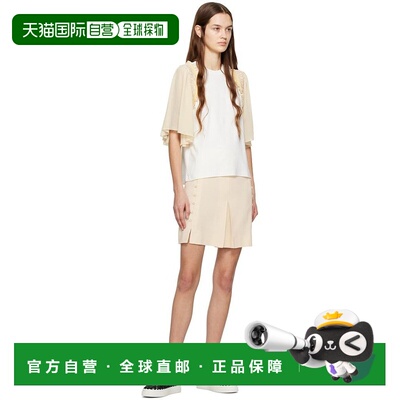 1h可退 【美国直邮】See by Chloe|米色纽扣迷你裙