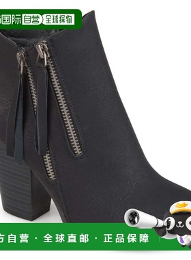 自营Journee Collection Womens Vally Inside Zip Stacked Heel