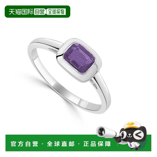 自营sabrina14K White Gold Amethyst Ring - white gold 美国奥