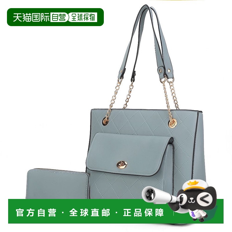 自营 mia k collectionJenna 单肩包和钱包 2 件 牛仔布 美国奥莱