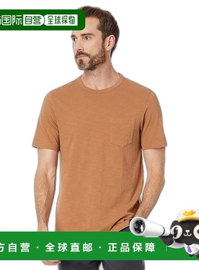 1h可退 香港直邮潮奢 Faherty 男士 Sunwashed 口袋T恤 metal金属