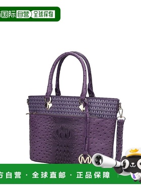 自营mia k collectionGrace Signature and Croc Embossed Tote H
