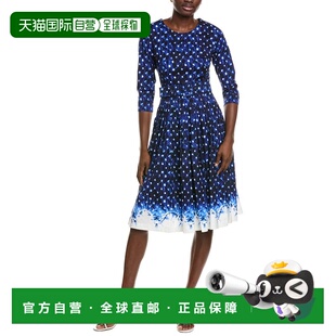 自营Samantha Sung Florance A-Line Dress - blue 美国奥莱直发