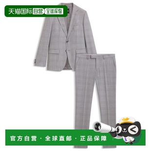 自营bossTwo-piece slim-fit suit in virgin wool and silk - si