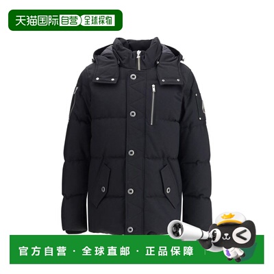 自营Moose Knuckles Goose Down Men's Coat - black 美国奥莱直