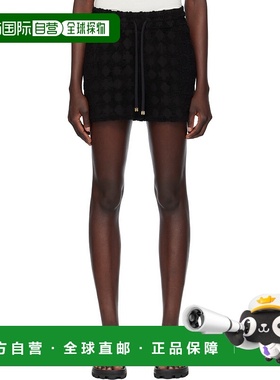 1h可退 香港直邮潮奢 AMIRI 女士 黑色 MA Quad Toweling 短裤 AW