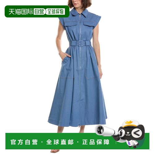 自营Nicholas Trisha Utility Midi Dress - light wash 美国奥莱