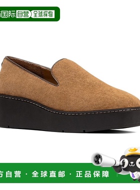 自营 Donald Pliner Witty 皮革乐福鞋 - 棕色 美国奥莱直发女鞋