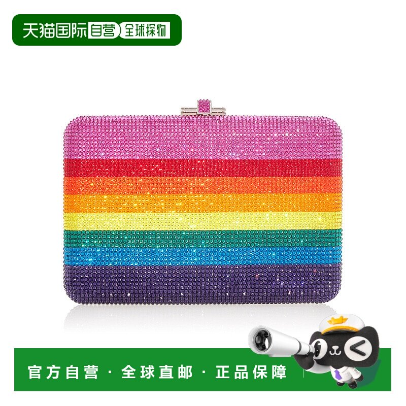 自营 judith leiber coutureSLIM SLIDE-银色多功能 美国奥莱直发