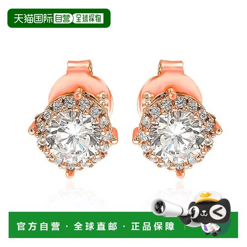 自营Suzy Levian Sterling Silver White Cubic Zirconia Round S
