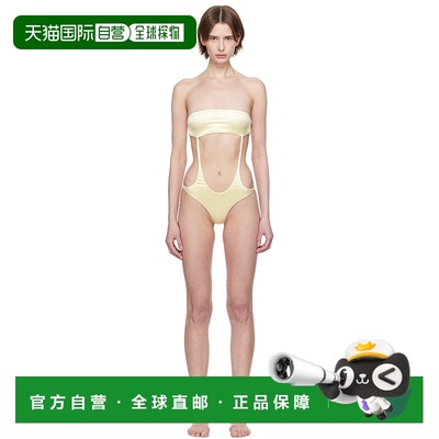 1h可退 香港直邮潮奢 ISABOULDER 女士 黄色 Dandelion 连体泳衣