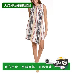 自营 Oscar de la Renta 花呢真丝衬里紧身早秋新款连衣裙 蓝色