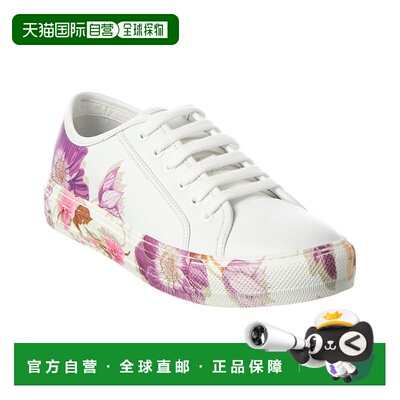 自营salvatore ferragamoFerragamo Borg Print Leather Sneaker