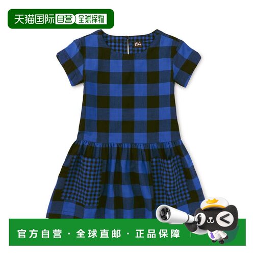 自营tea collection充满乐趣的连衣裙-bursa格子 美国奥莱直发