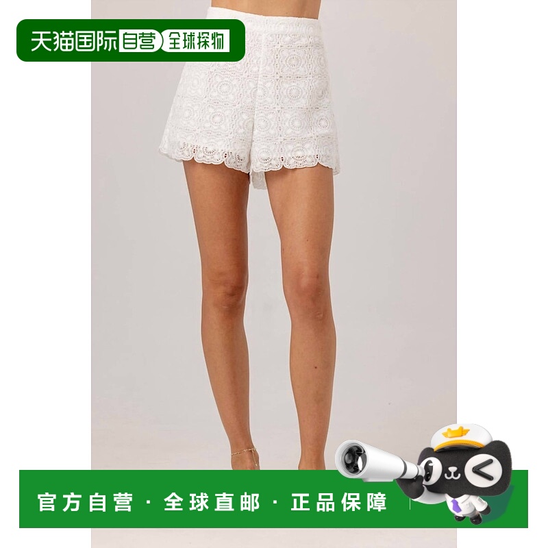 自营sundays白色海岸蕾丝蕾丝Jame短裤-白色海岸蕾丝 美国奥莱直