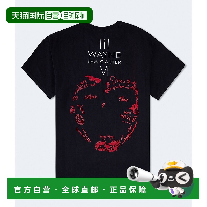 自营Aeropostale Lil Wayne Tha Carter Vi休闲图案T恤-黑色1 美