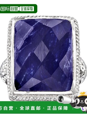 自营 Ross-Simons 蓝宝石绳边戒指（纯银）- 蓝色 美国奥莱直发