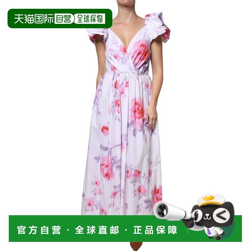 自营Philosophy Floral Cotton Maxi Women's Dress - white 美国图片
