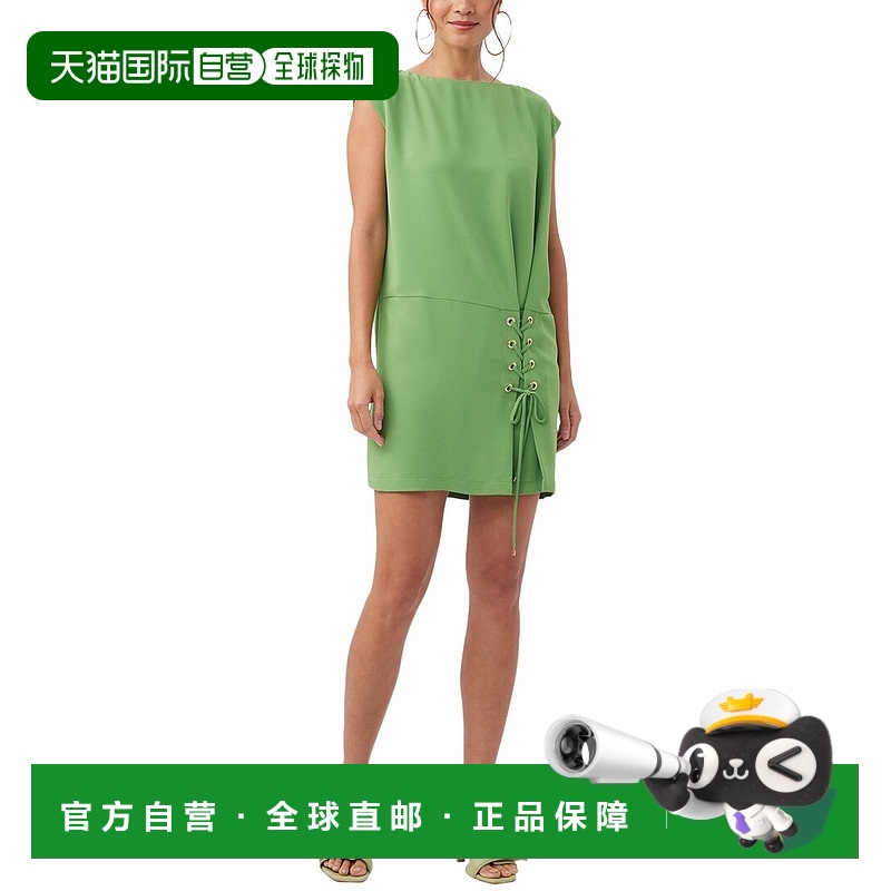 自营 trina turk天合土耳其Pacifica连衣裙-绿色 美国奥莱直发