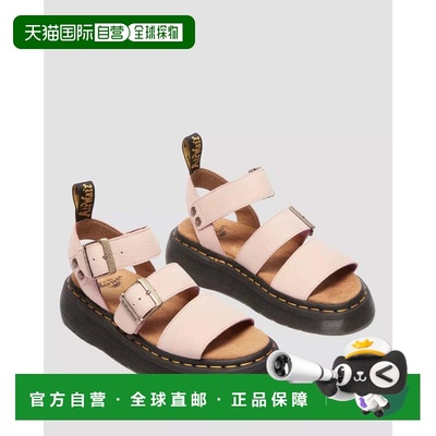 自营Women's Dr. Martens Gryphon Quad Sandals Pink Leather Ad