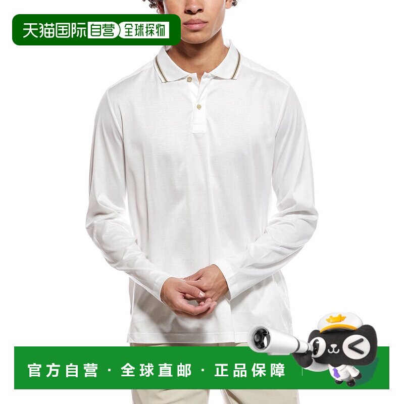 自营Eton Slim Fit Polo Shirt - White 男装美国奥莱直发