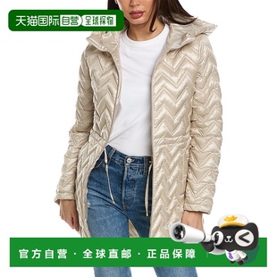 美国奥莱直发 多功能 自营Via Spiga雪佛龙绗缝外套