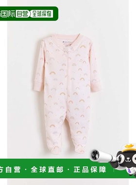 自营babycottonsWhimsy Zip Footed Pajama - pink 美国奥莱直发
