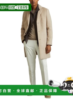 自营Reiss Gable Wool-Blend Overcoat 美国奥莱直发外套