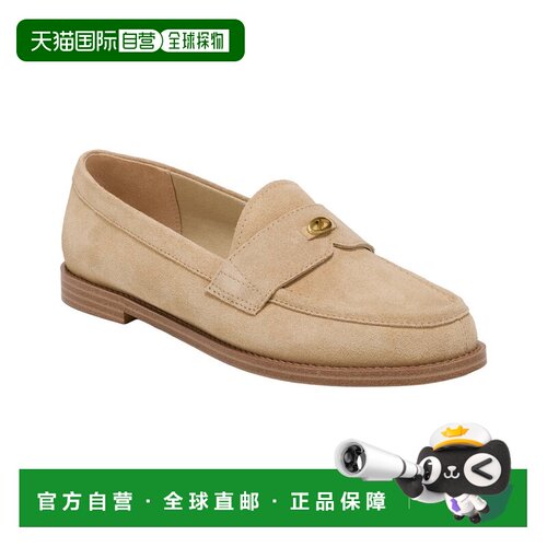 自营Franco Sarto L-Stellan皮革乐福鞋-米色 一脚蹬美国奥莱直发