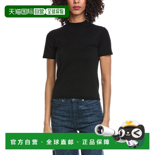 自营7 For All Mankind Wool-Blend Top - black 美国奥莱直发
