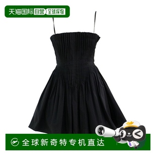 Bella 棉質(zhì)迷你連衣裙 STAUD 黑色 美國奧萊直 女式 自營