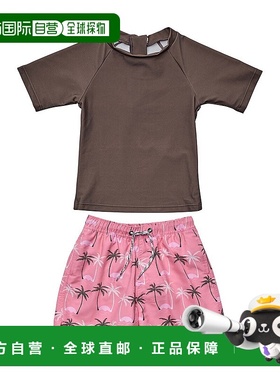 自营 Snapper Rock Palm Paradise 可持续婴儿游泳套装 - 粉色 美