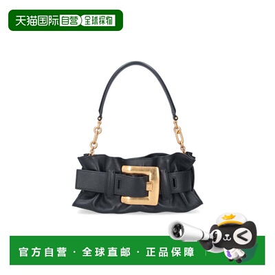 自营balmain黑色anhem迷你手提包金色搭扣-黑色 美国奥莱直发