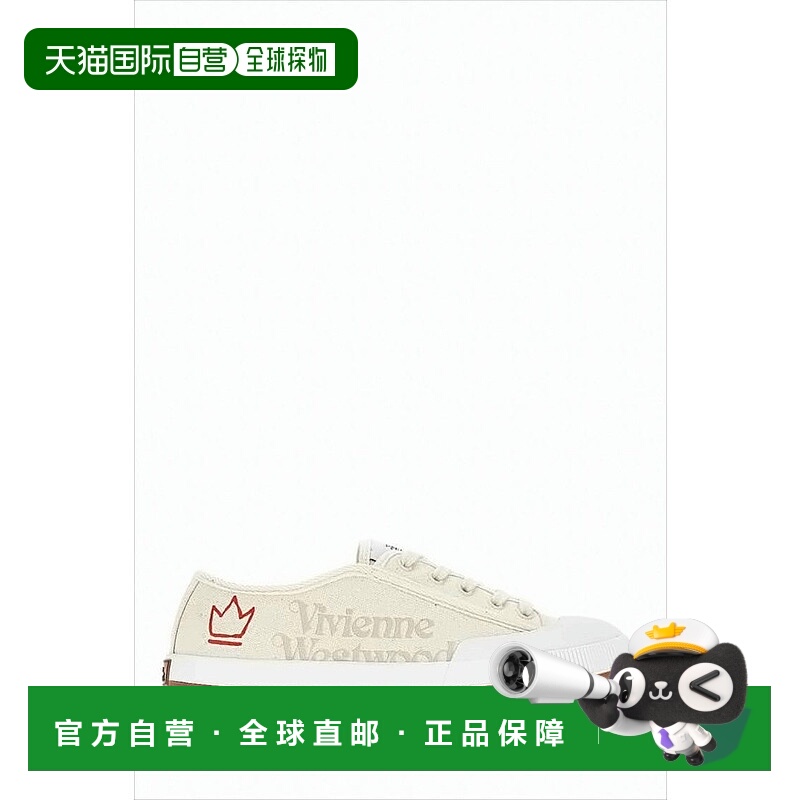 自营vivienne westwoodLow-Top Canvas Sneakers With Distinctiv