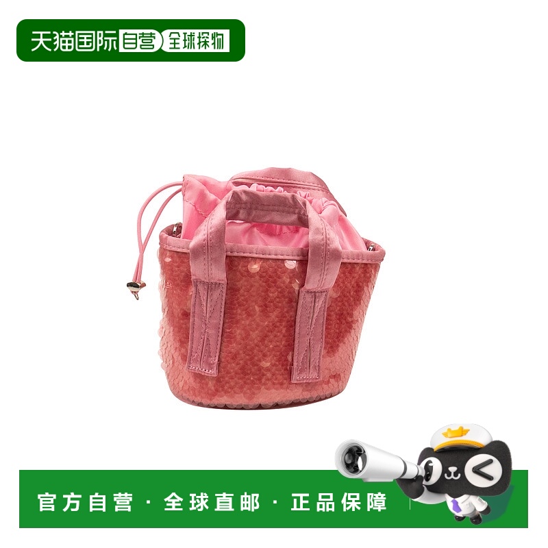 自营 opening ceremony开幕式法式玫瑰亮片迷你桶袋-粉红色 美国