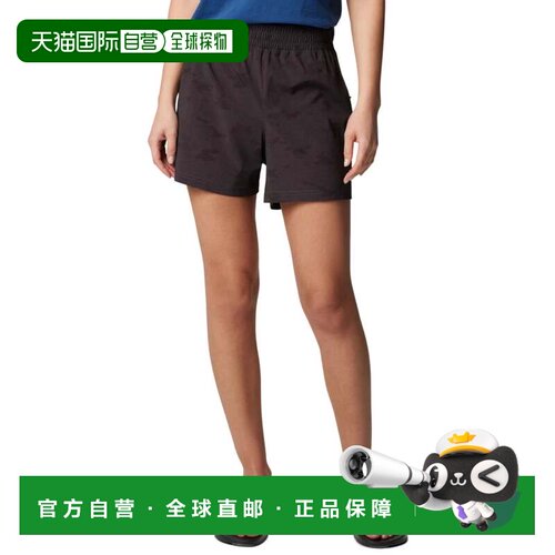 自营Columbia PFG Uncharted短裤女士黑色弹力全阴影钓鱼DSGL571-