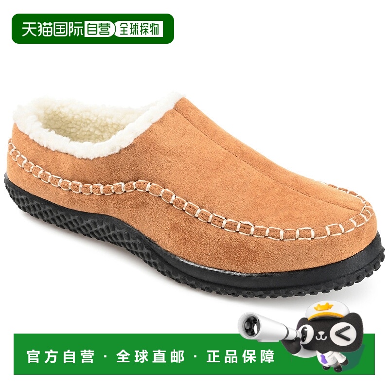 自营 Vance Co. Godwin 莫卡辛木屐拖鞋 - 棕褐色 美国奥莱直发