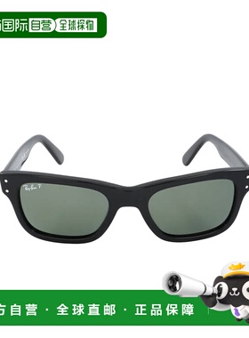 自营ray-banRay Ban Burbank Polarized Green Rectangular Men's