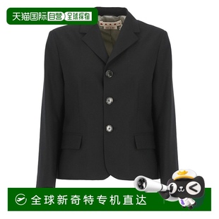 自營(yíng) 美國(guó)奧萊直發(fā) 黑色 marni定制黑色純羊毛混紡馬尼運(yùn)動(dòng)夾克