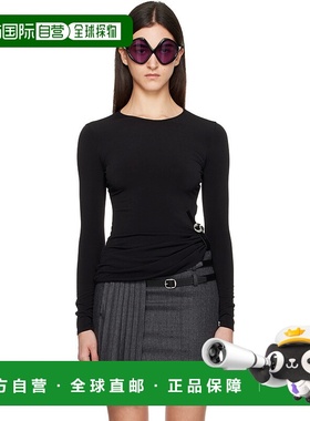 1h可退 香港直邮潮奢 Coperni 女士 黑色 Suspended T 恤 COPT101