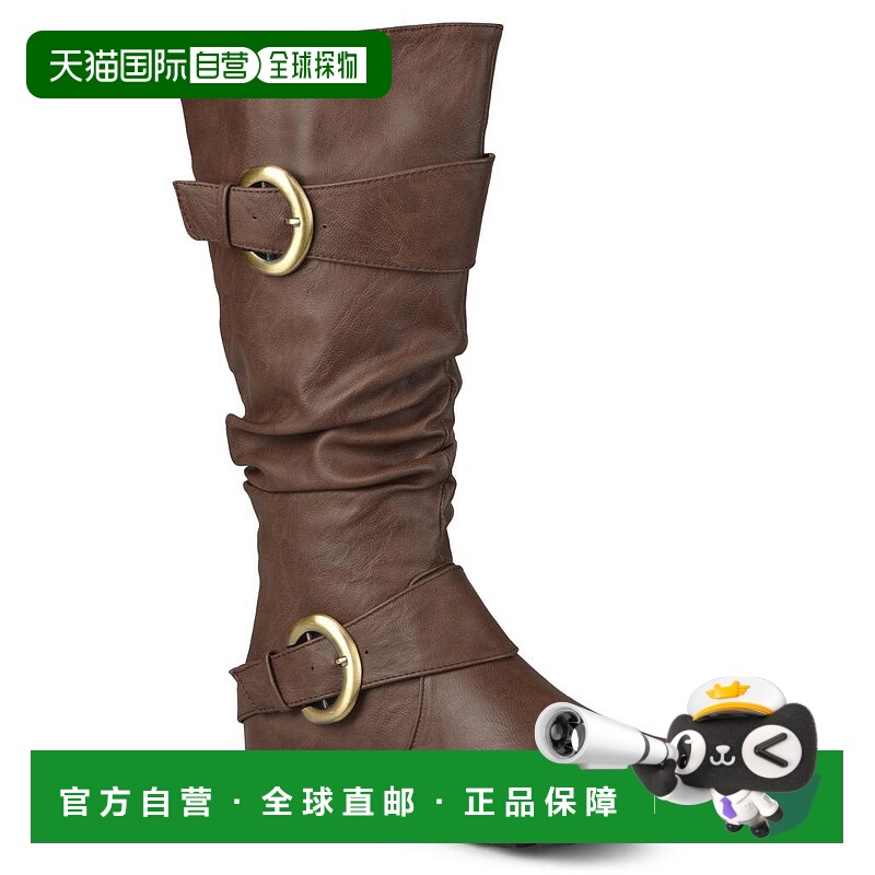 1h可退 【美国直邮】Journee Collection 女士宽小腿巴黎靴 时尚