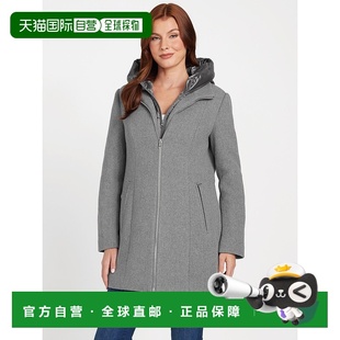 自营guessMate Coat - medium heather grey 美国奥莱直发外套