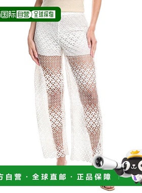 自营 Milly Nolana抽象蕾丝长裤-白色 美国奥莱直发新款休闲裤