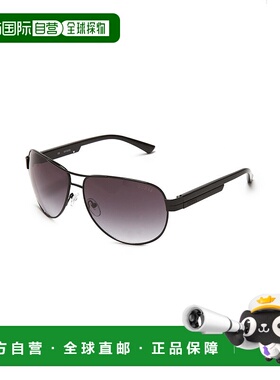 自营 guess金属飞行员太阳镜 - 黑色 美国奥莱直发