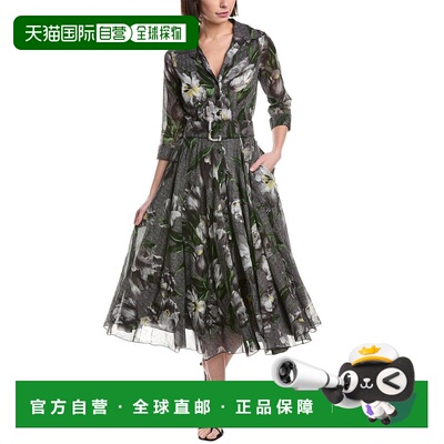 自营Samantha Sung Aster Midi Dress - grey 美国奥莱直发