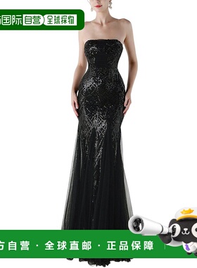 自营KALINNU Maxi Dress - black 美国奥莱直发