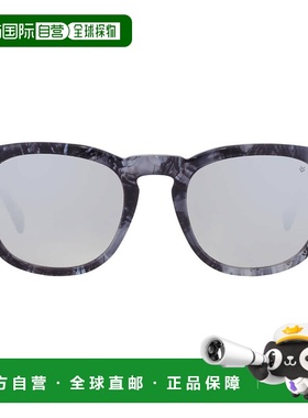 自营John Varvatos Smoke Oval Men's Sunglasses SJV555 0BLE 50